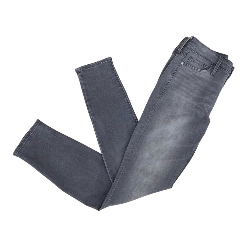 Athleta Women's Sculptek Ultra Skinny Jeans Size 0 Gray Stretch Zipper 8.5" Rise